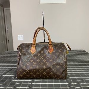 Louis Vuitton Monogram Canvas Speedy 30 Satchel